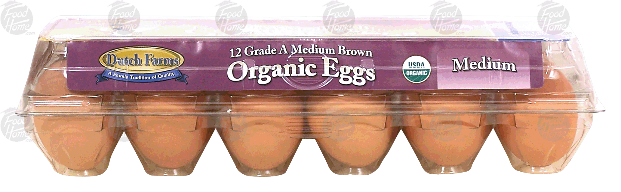 Dutch Farms  medium organic brown eggs, 1 dozen Full-Size Picture